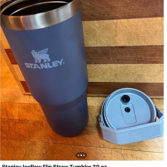 Stanley Blue Iceflow Tumbler with Flip Straw Lid - Picture 2 of 3